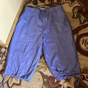 INSEARCH Size 2X Crop Pant Tie Leg 100% Linen Wide leg Multiple Pockets $88 NEW